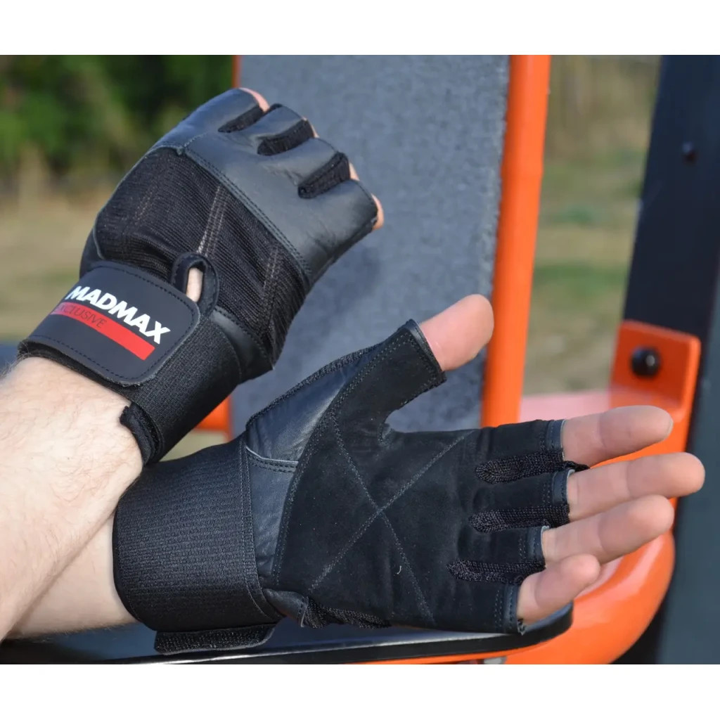 Рукавички для фітнесу MadMax MFG-269 Professional Exclusive Black L (MFG-269-Black_L)