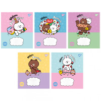 Yes Line Friends notebook. Sweetieland 12 sheet line (766949)