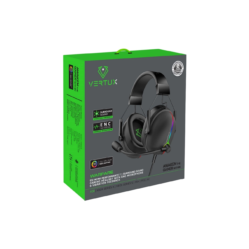 Навушники Vertux Warfare 7.1 USB Black (warfare.black) Навушники Vertux Warfare 7.1 USB Black (warfare.black)