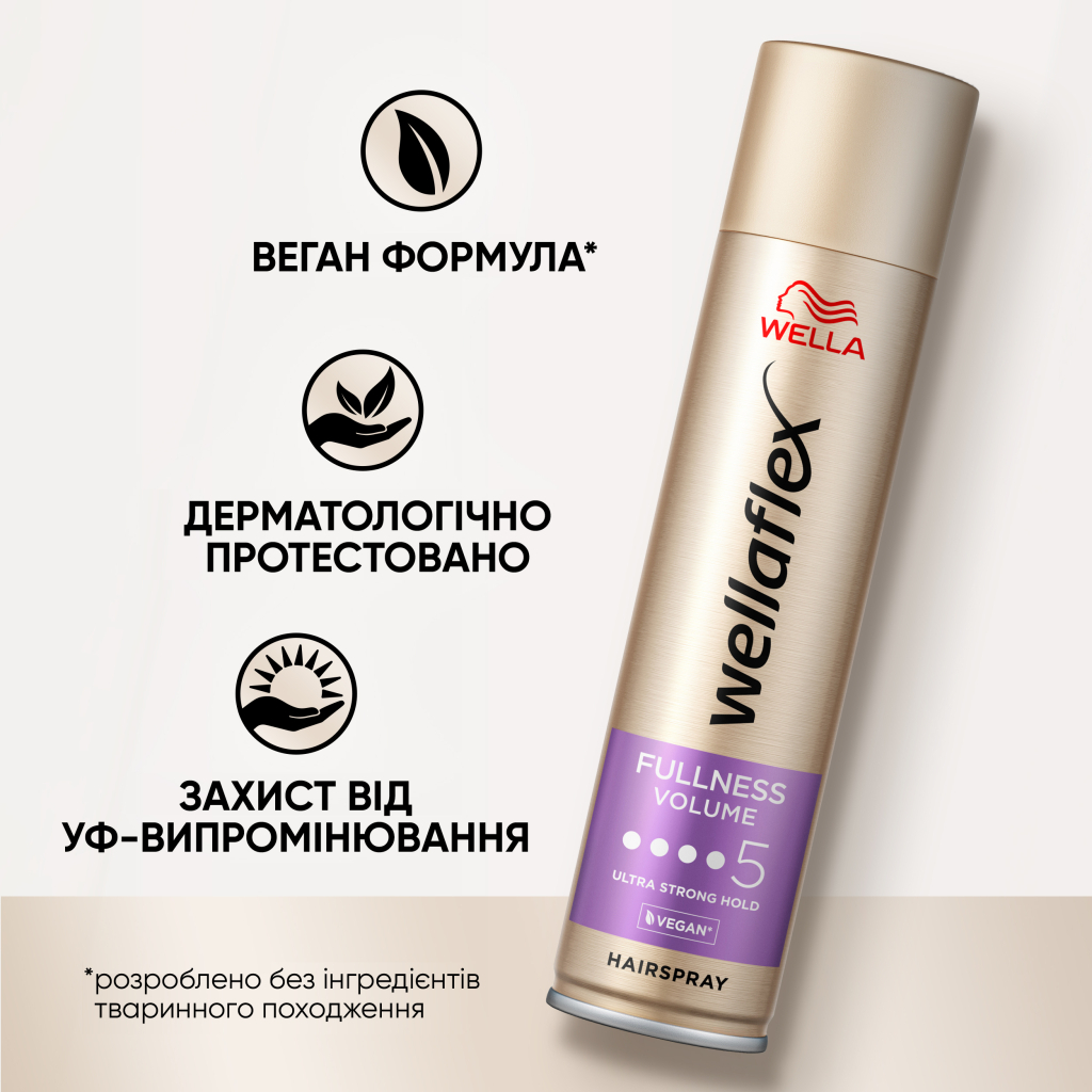 Лак для волосся WellaFlex Fullness Volume 5 Ultra Strong Hold 250 мл (4056800912452)