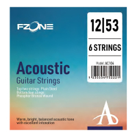 Fzone Acoustic Phosphor Bronze Guitar Strings (12-53) (AC104)