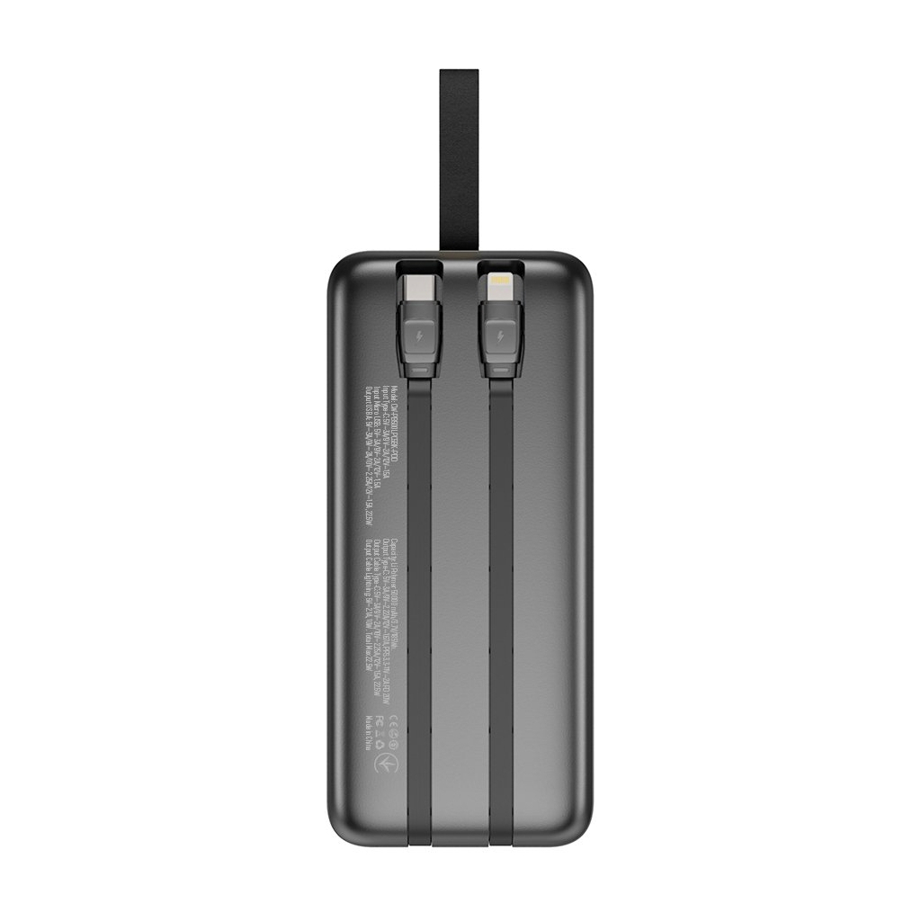 Повербанк ColorWay 50 000 mAh PD/18W, QC3.0/22.5, Digital Display, Black (CW-PB500LPC5BK-PDD)
