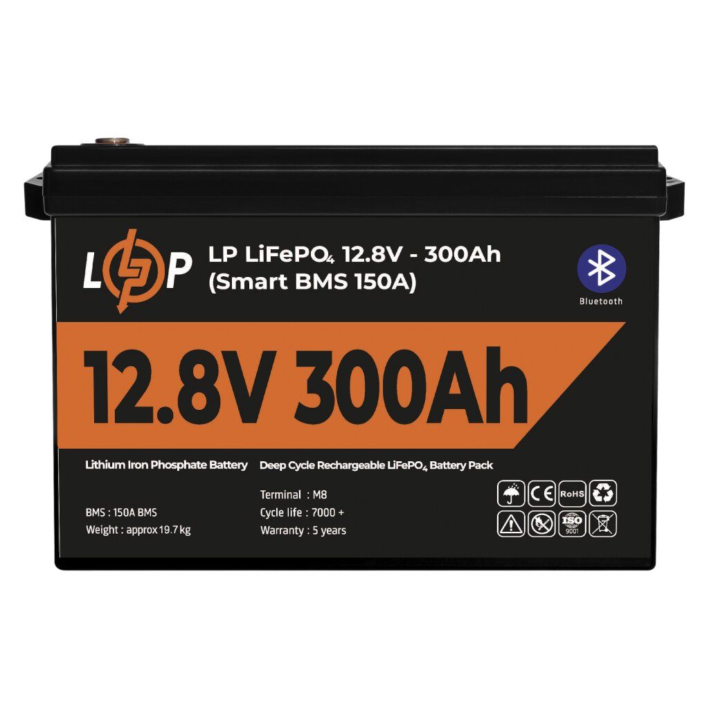 Батарея LiFePo4 LogicPower 12.8V - 300Ah (3840Wh) (30383)