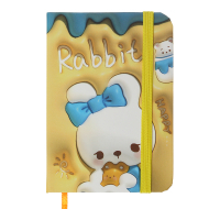 Notebook ZiBi Yammi A7 in a cell hard cover on an elastic band 80 sheets, yellow (ZB.117101)