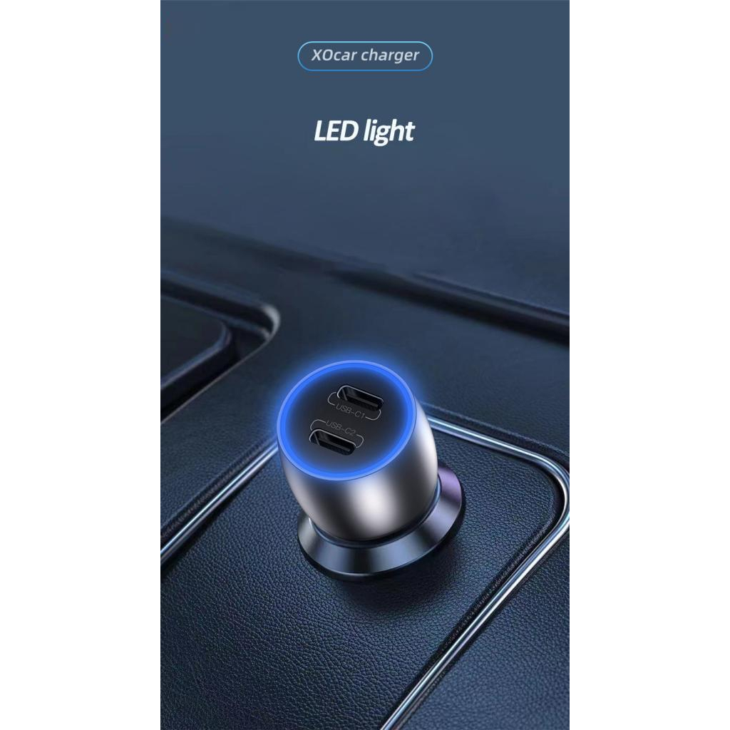 Зарядний пристрій XO CC51 2 Type-C PD (40W) Black (XO-CC51-BK)