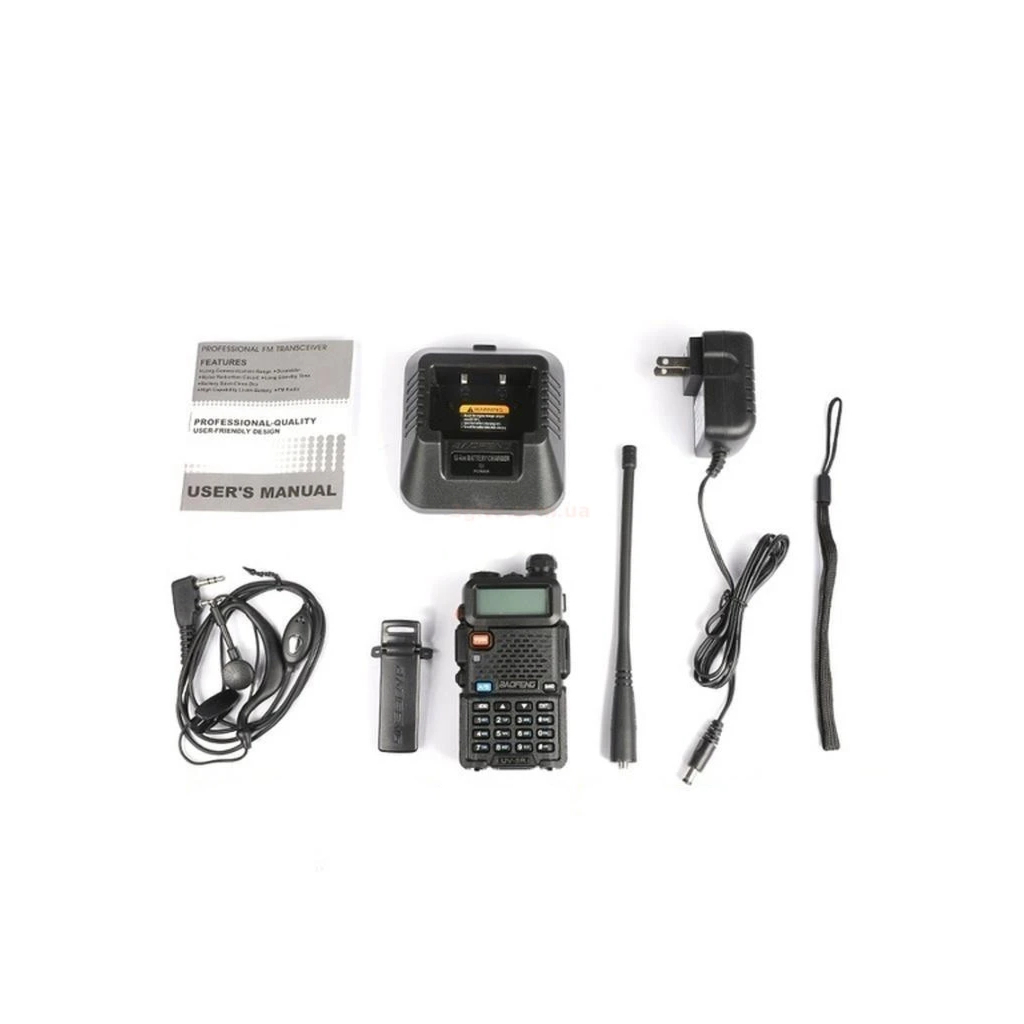 Портативна рація Baofeng UV-5R Black Ten Pack комплект 10 шт (2200000758972)