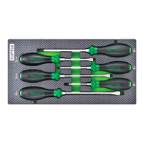 Set of Toptul screwdrivers with an impact hexagon 6 pcs. in the lodge (GEA0617)
