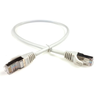 Патч-корд 0.5м FTP cat 5е CU gray Eserver (14120 / CAT.5E FTP CORD-0.5M-GRY)