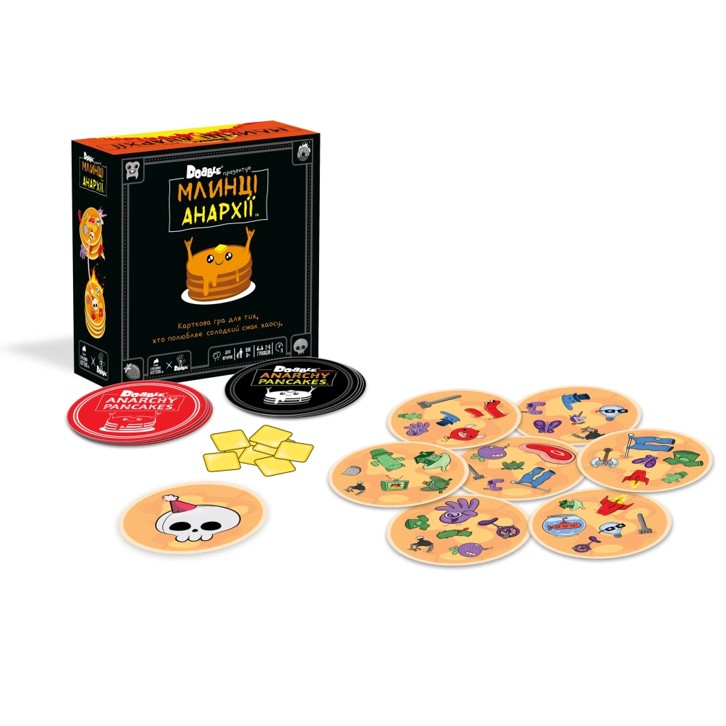 Настільна гра Rozum Доббль. Млинці Анархії (Dobble Anarchy Pancakes) (укр.) (R060UA) Настільна гра Rozum Доббль. Млинці Анархії (Dobble Anarchy Pancakes) (укр.) (R060UA)