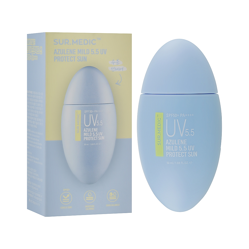 Засіб від засмаги Neogen Sur.Medic Azulene Mild 5.5 UV Protect Sun Cream SPF50+ PA++++ 50 мл (8809653242766)