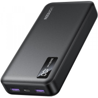 Батарея універсальна Ugreen 20000mAh 22,5W PD, 2хUSB-A, 2xUSB-C Black (PB312) (25683)