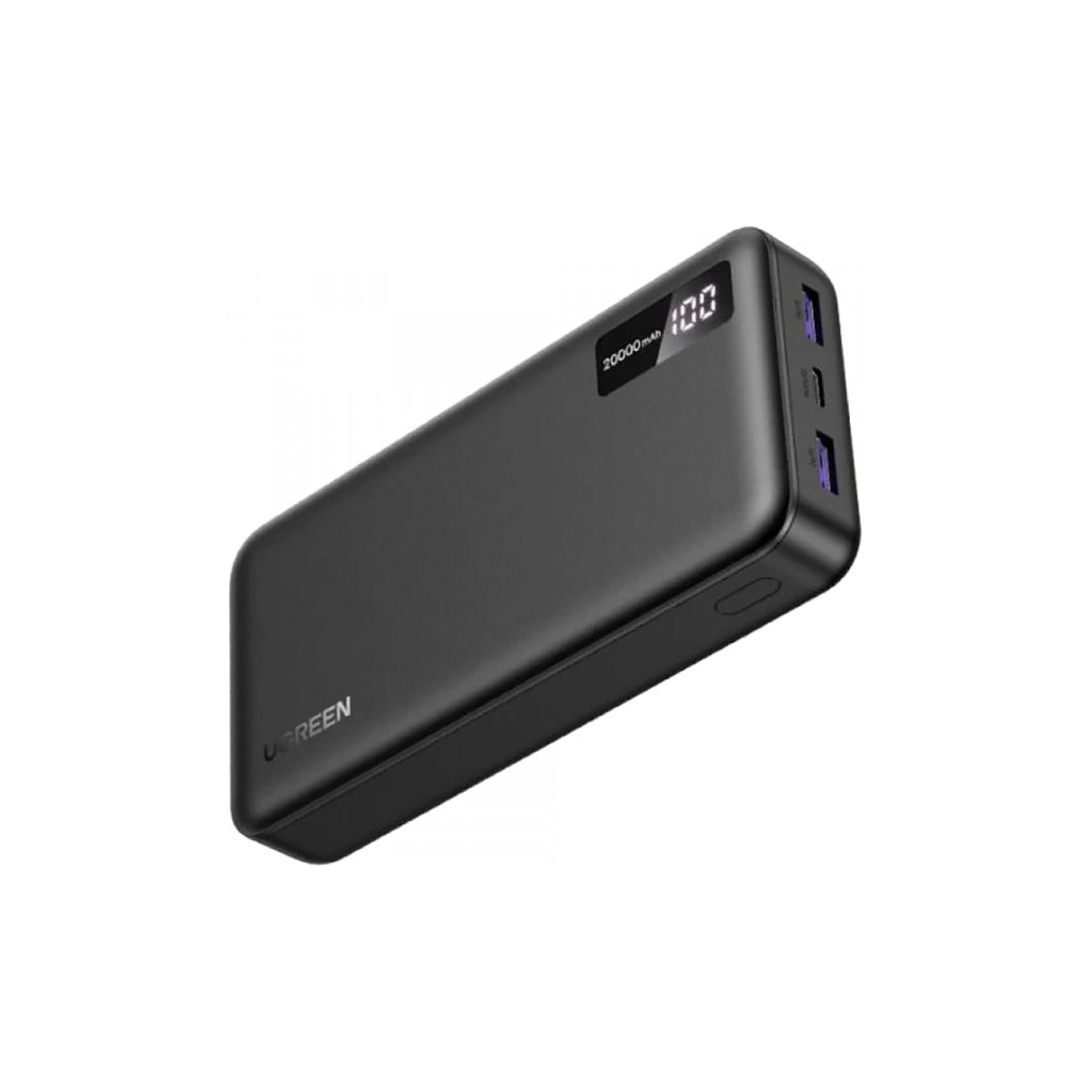 Повербанк Ugreen 20000mAh 22,5W PD, 2хUSB-A, 2xUSB-C Black (PB312) (25683)