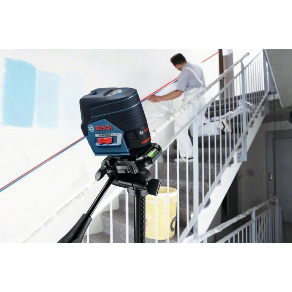 Лазерний нівелір Bosch Professional GCL2-50C+RM2 до 20м, ±0.3мм/м, 4AAx1.5В, IP54, чохол, мішеннь, кейс (0.601.066.G03)