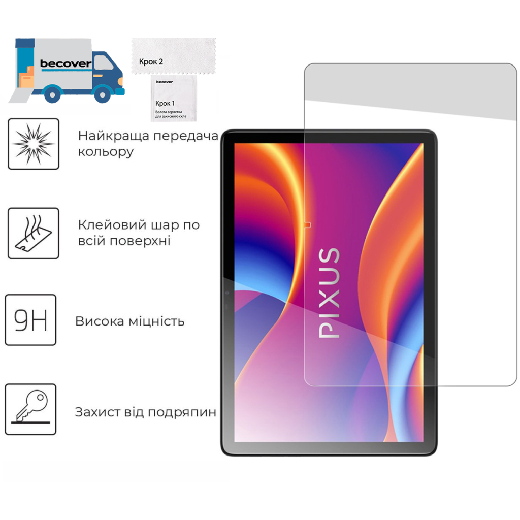 Скло захисне BeCover Pixus Loga 10.1" (713702) Скло захисне BeCover Pixus Loga 10.1" (713702)