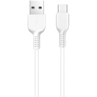 Дата кабель USB 2.0 AM to USB-C 1.0m 3A white HOCO (6957531068853)