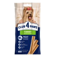 Treats for dogs Club 4 Paws Meat stick with turkey for small breeds 3x12 g (4820269145054)