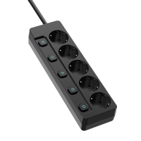 ColorWay power supply filter CW-PSEA52SBK 5 sockets2m (CW-PSEA52SBK)