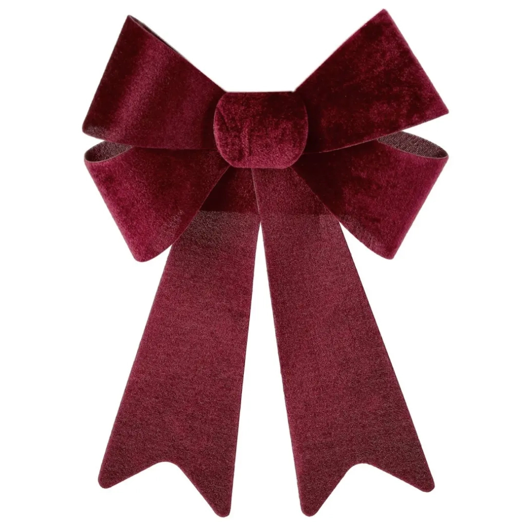 Прикраса декоративна Chomik бант велюр, 23х38 см, бордо (5900779893184) Прикраса декоративна Chomik бант велюр, 23х38 см, бордо (5900779893184)