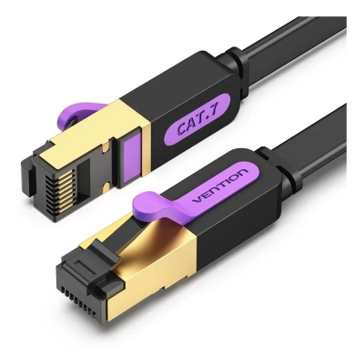 Патч-корд 1.5м FTP cat 7 RJ-45 black Vention (ICABG)