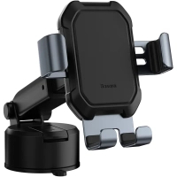 Універсальний автотримач Baseus Tank gravity car mount holder with suction base Tarnish Black (SUYL-TK01)