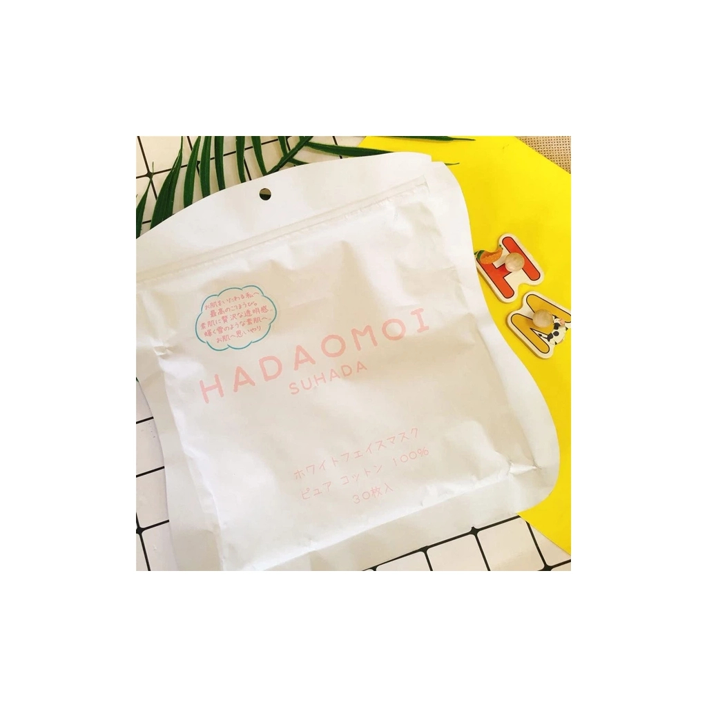 Маска для обличчя Kor Japan Hadaomoi White Face Mask Освітлювальна Тканинна 30 шт (4571365221981)