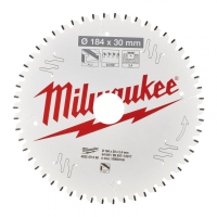 Saw blade Milwaukee Alu PFTE, diameter 184x30x2.4mm, 54 teeth. (4932471299)