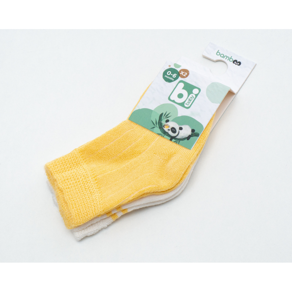 Шкарпетки дитячі Bibaby однотонні (68386-18-24-yellow)