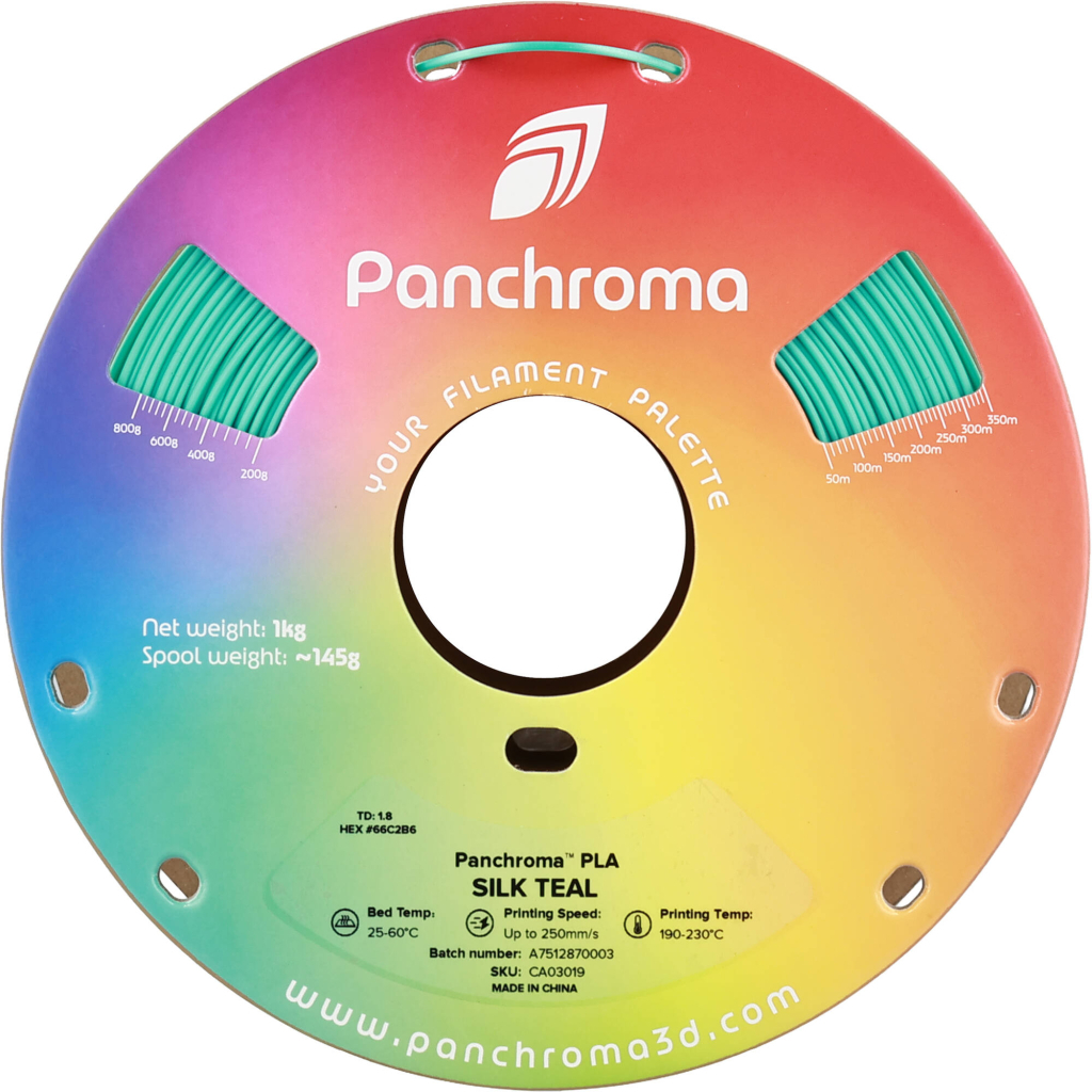 Пластик для 3D-принтера Polymaker PLA PANCHROMA SILK 1,75mm 1kg TEAL (CA03019)