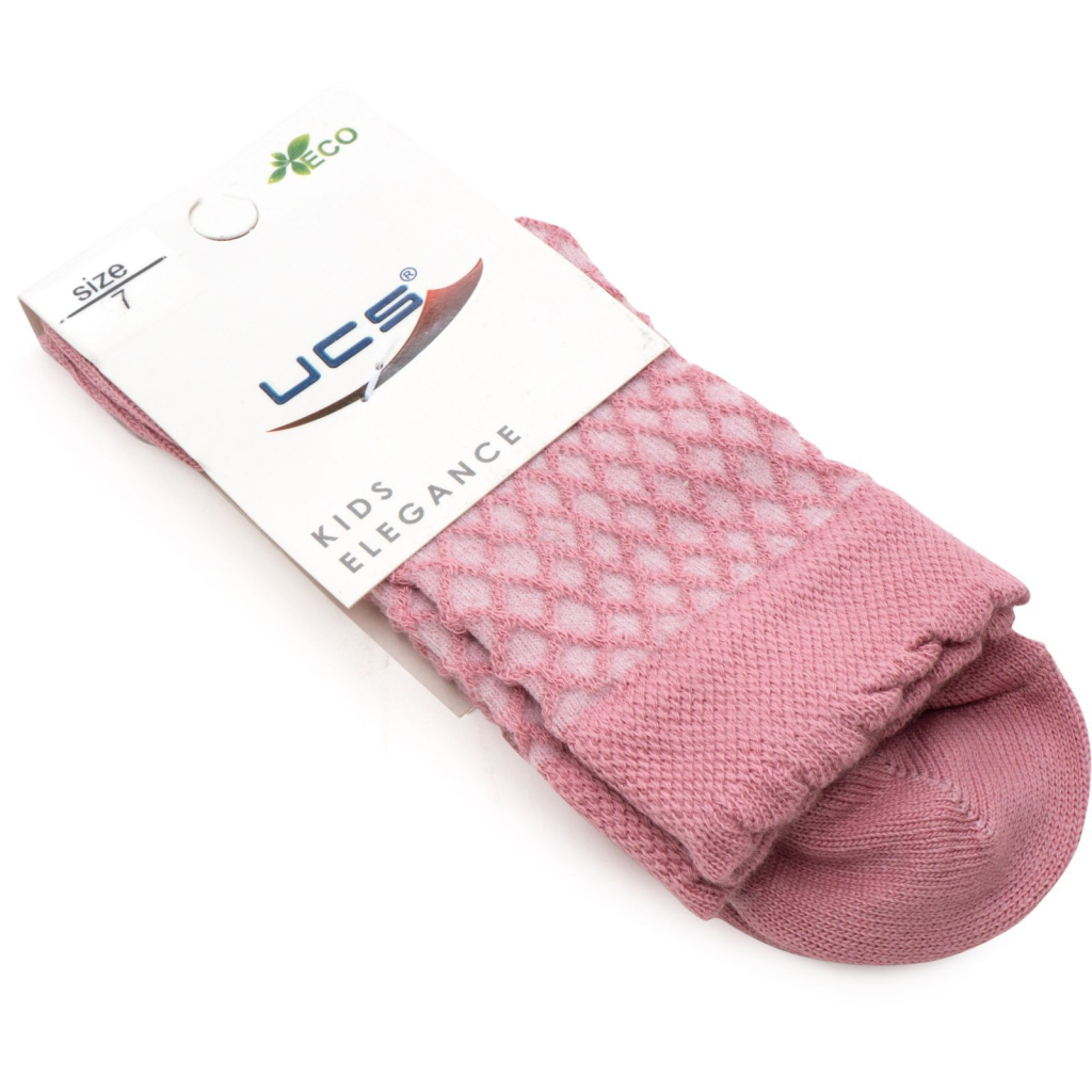 Шкарпетки дитячі UCS Socks однотонні (M0C0101-1204-9-darkpink)
