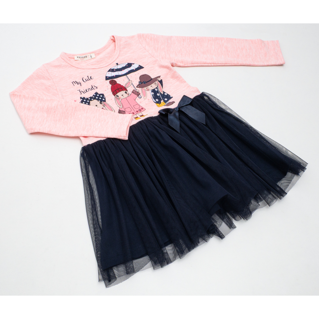 Плаття дитяче Breeze з зайками (12680-104G-peach)