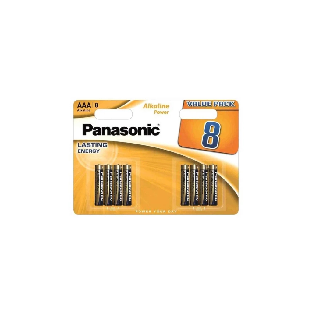 Батарейка AAA Alkaline Power лужна 8pcs Blister Panasonic (LR03T/8B)