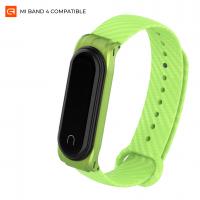 Ремінець до фітнес браслета Armorstandart Carbon Silicone Series для Xiaomi Mi Band 4/3 Green (ARM55021)