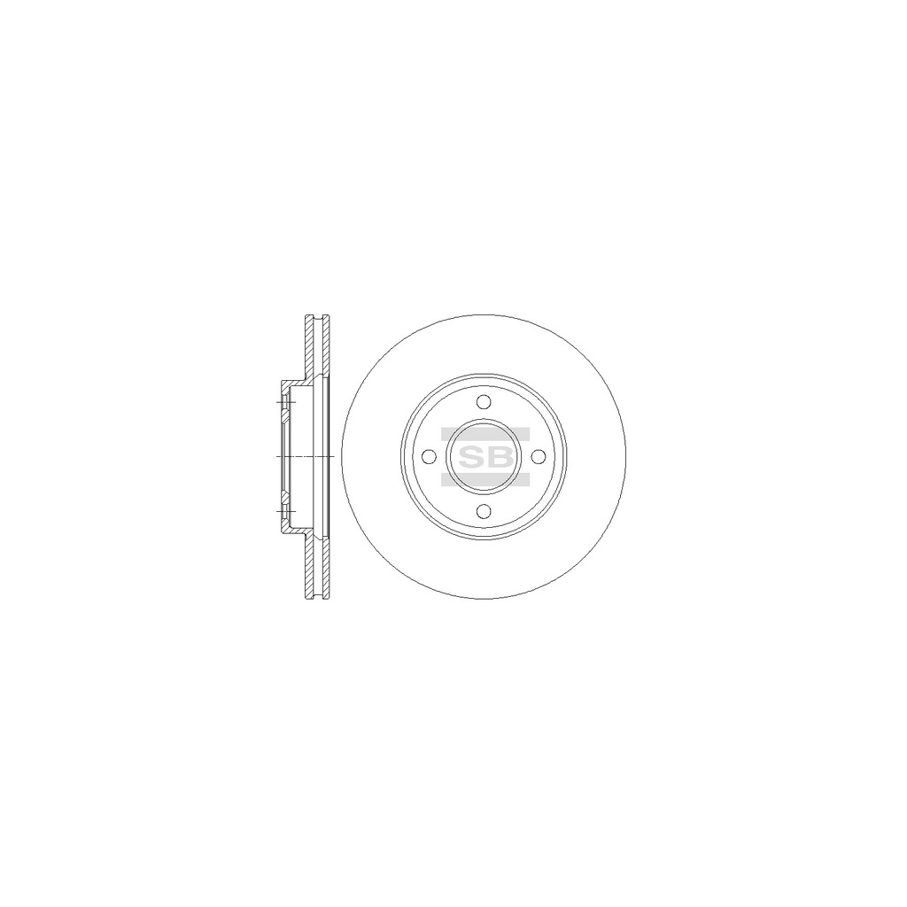 Гальмівний диск HI-Q SD4235