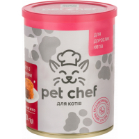 Паштет для котів Pet Chef з яловичиною 360 г (4820255190419)