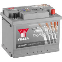 Car battery Yuasa 12V 65Ah Silver High Performance Battery (YBX5027)