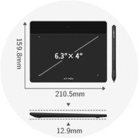 Графічний планшет XP-Pen Deco Fun S Black (Deco Fun S_BK)