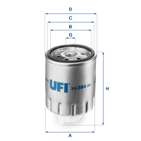 Fuel filter UFI 24.384.00
