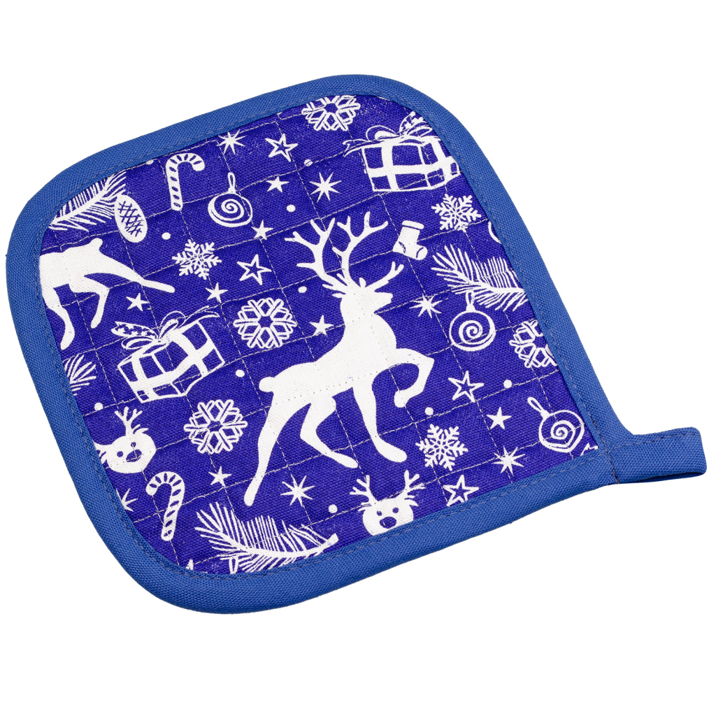 Кухонна прихватка Home Line синій 20х20см (159395) Кухонна прихватка Home Line синій 20х20см (159395)