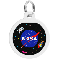 Адресник для тварин WAUDOG Smart ID з QR-паспортом "NASA", коло 25 мм (0625-0147)