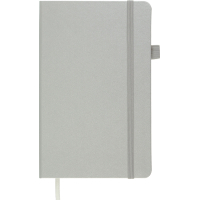 Notebook Buromax Etalon 125x195 mm 96 sheets in a cell cover made of artificial leather Silver (BM.291160-24)