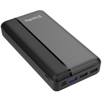 Батарея універсальна ColorWay 30 000 mAh PD/20W, QC/3.0 USB-C/Micro-USB/USB-A max.22.5W Black (CW-PB300LPA3BK-PD)