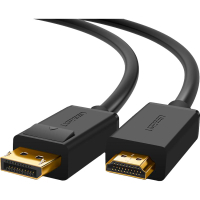 Кабель мультимедійний DisplayPort M to HDMI 2.0m v1.4, DP101 Ugreen (10202)