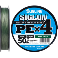 Cord Sunline Siglon PE n4 300m 3.0/0.296mm 50lb/22.0kg Dark Green (1658.09.52)