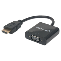 Перехідник HDMI M to VGA F (without audio) Manhattan Intracom (151467)