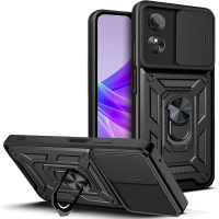 Чохол до мобільного телефона BeCover Military Oppo A17 Black (709113)