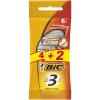 Razor Bic 3 Sensitive 4 + 2 pcs. (3086126693279)