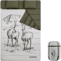 Спальний мішок Naturehike двомісний із подушками NH21MSD06 Green (6927595795330)