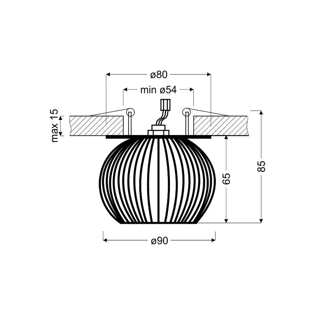Світильник точковий Candellux 2268767 SK-93 (2268767)