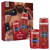 Набір косметики Old Spice Dark Captain Гель для душу 3-в-1 250 мл + Твердий дезодорант 50 мл (8700216131735)
