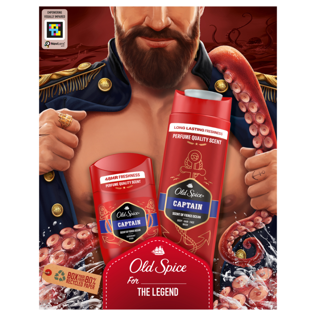 Набір косметики Old Spice Dark Captain Гель для душу 3-в-1 250 мл + Твердий дезодорант 50 мл (8700216131735)